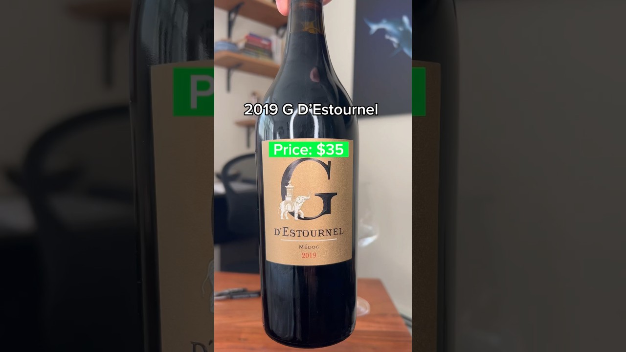 2019 G D&rsquo;Estournel worth $35? #wine #review #bordeaux #short