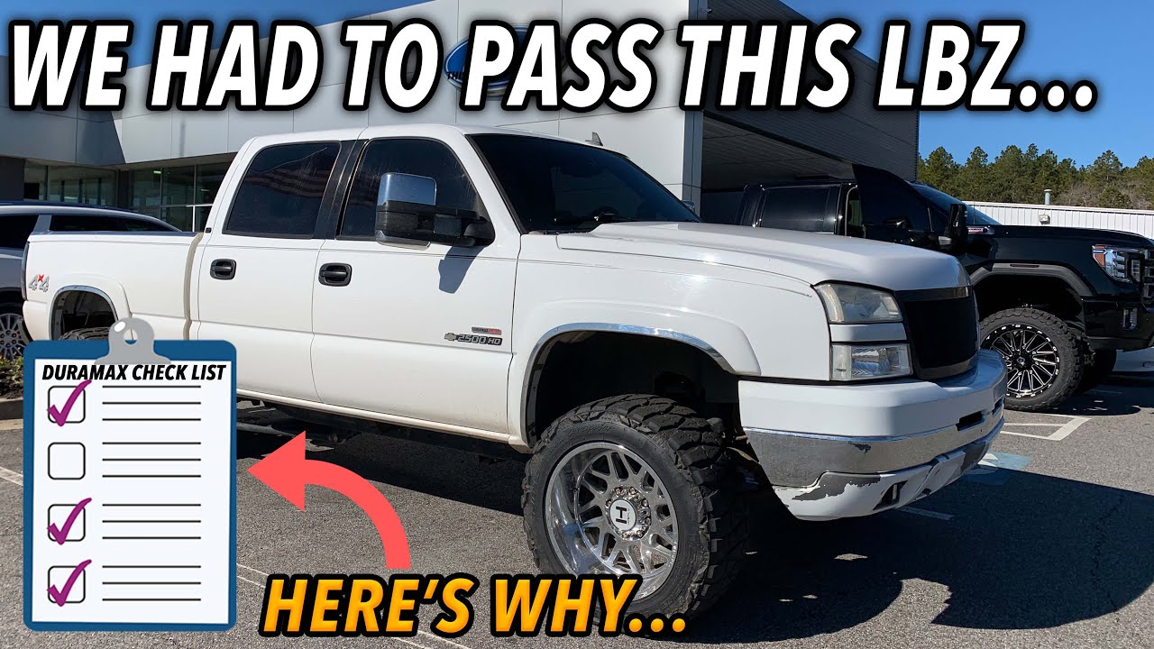 CHECKLIST TO USE WHEN BUYING A USED DURAMAX *IT'LL SAVE YOU MONEY*
