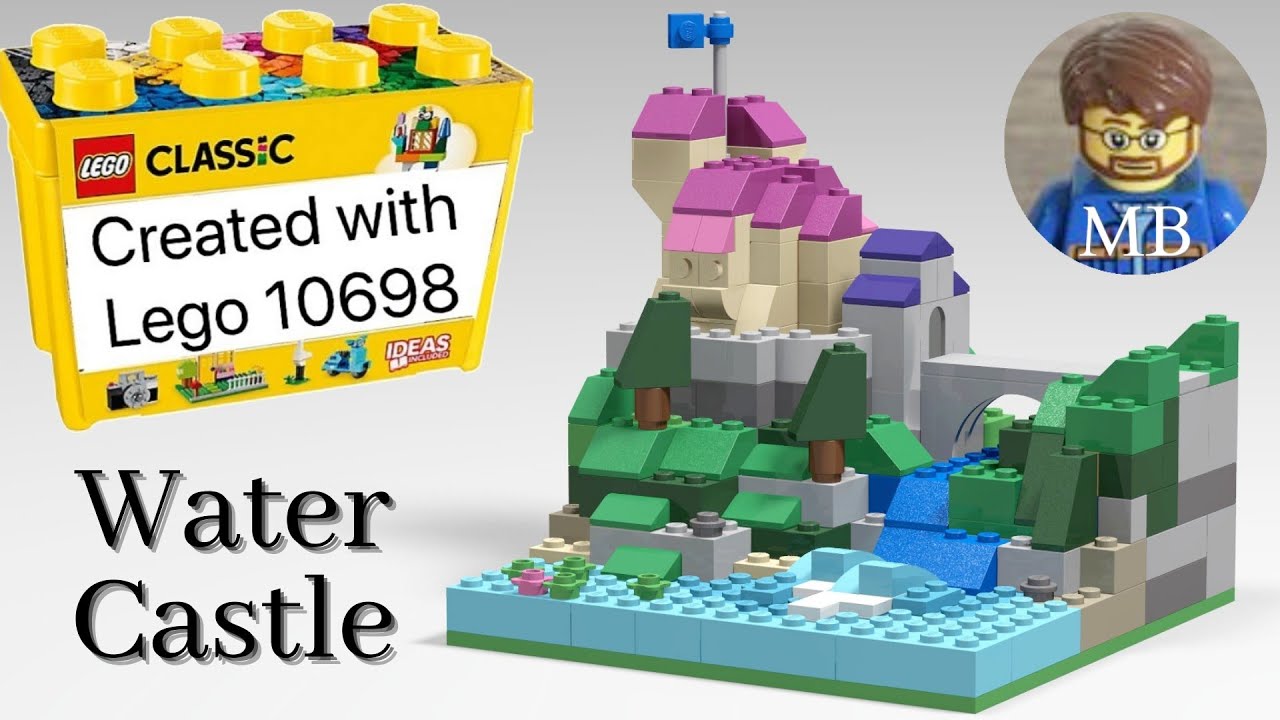 Building a Water Castle using Lego classic 10698 - DIY instruction - 10698 Lego classic ideas