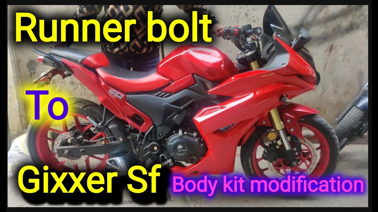 Runner Bolt to Gixxer Sf Body kit Modification | gixxer SF body kit set up.