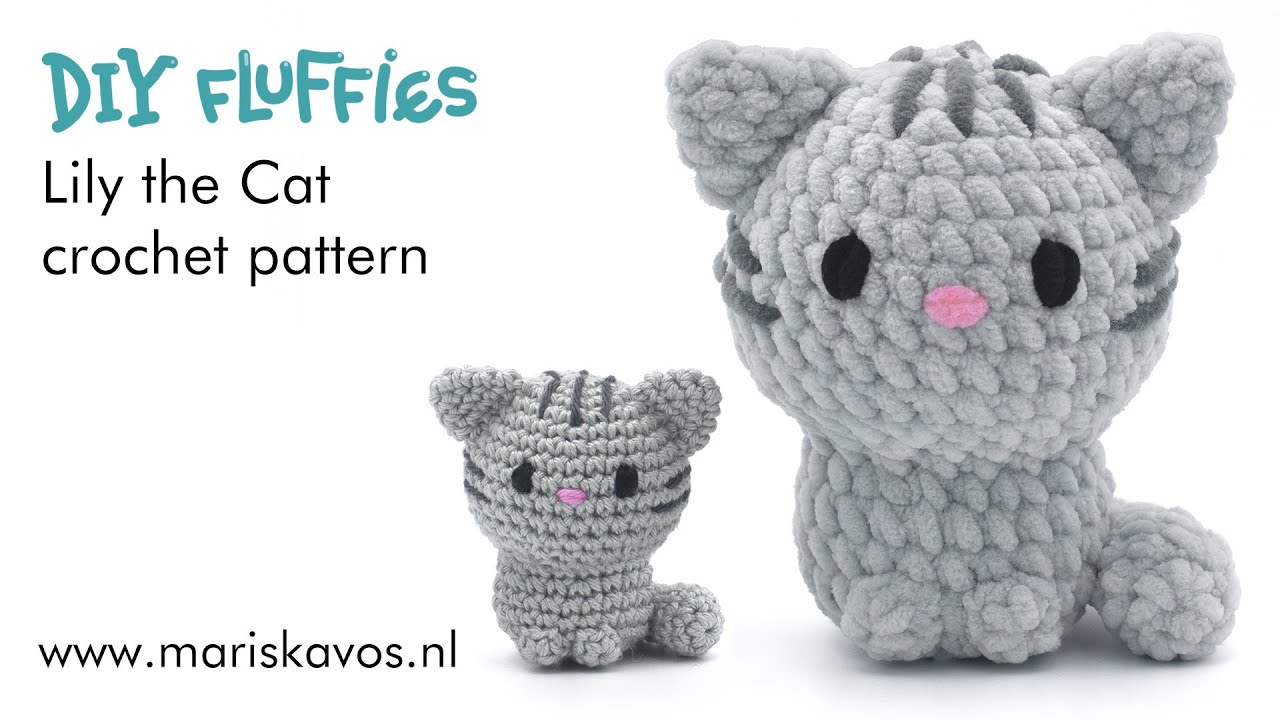 Lily the Cat amigurumi video tutorial - easy free crochet pattern for beginners - English