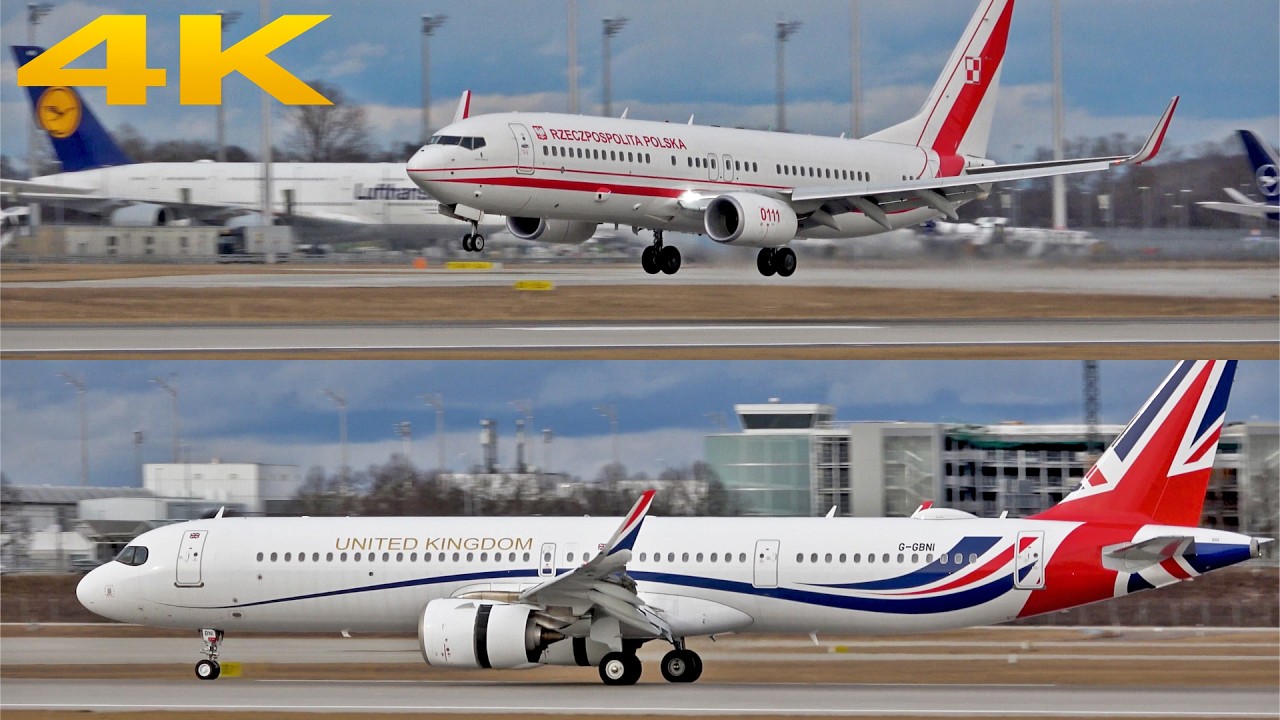 ✈️ GREAT PLANE SPOTTING MUNICH AIRPORT 2026 WITH MUNICH SECURITY CONFERENCE VISITORS
