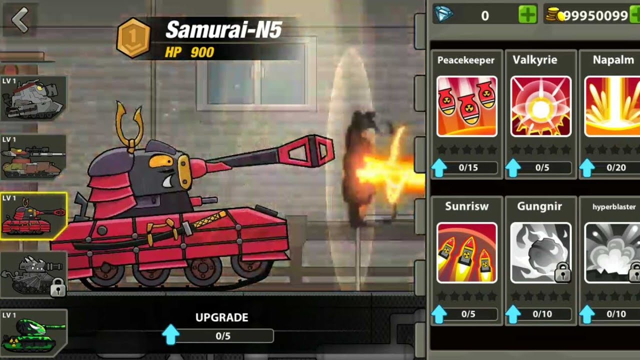 TANK HEROES - SAMURAI-N5 UNLOCKED GAMEPLAY