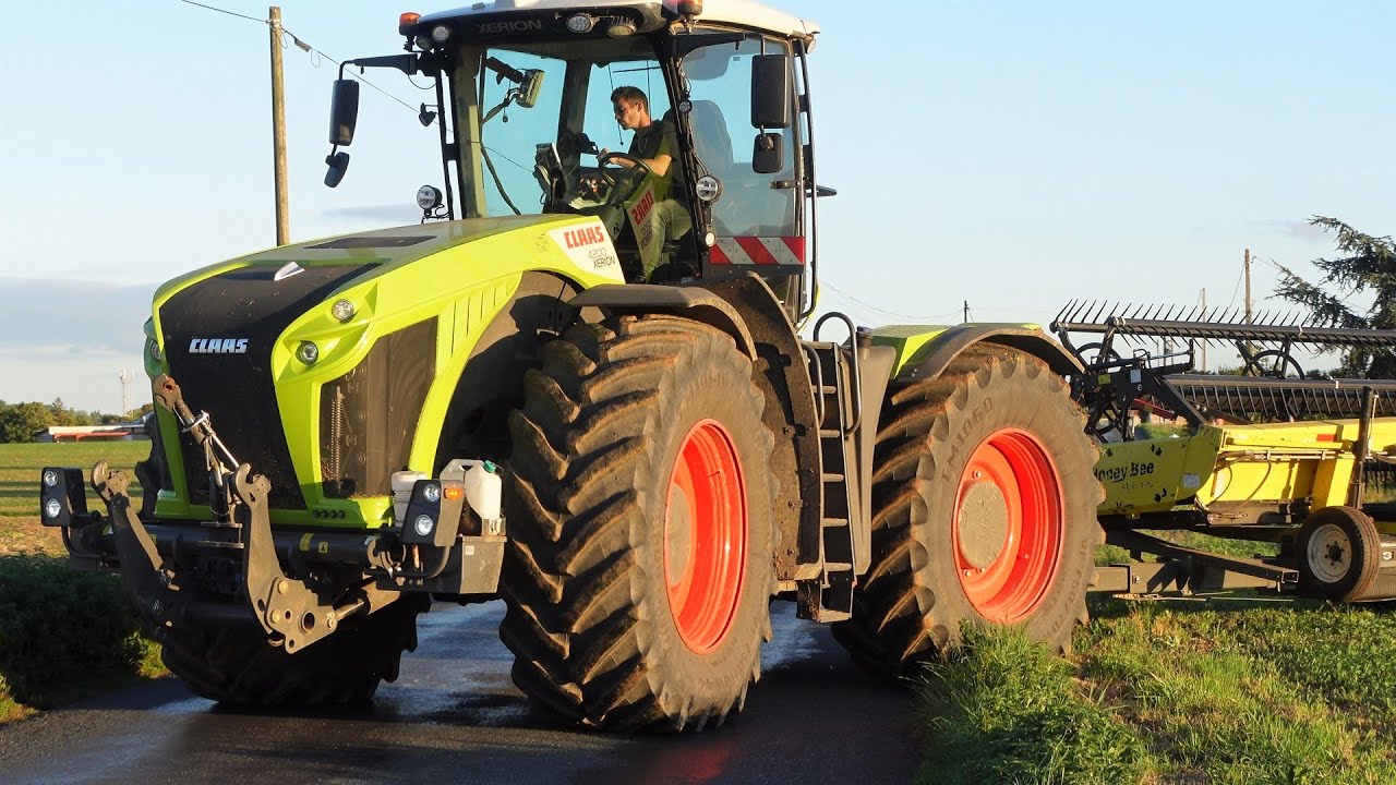 Claas Xerion 4200 & sa Barre de Coupe Honney Bee | SAS Bridonneau