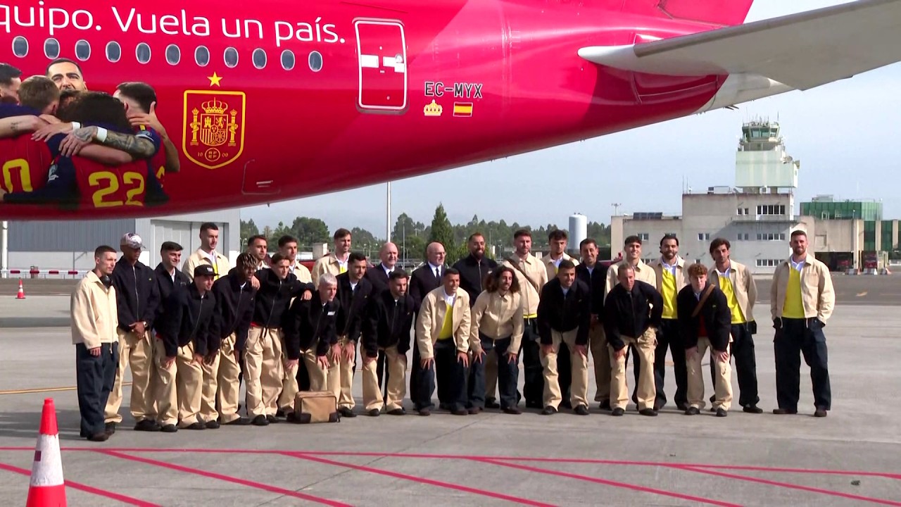 Spain Football Team departs to US for FIFA World Cup 2026 | سفر تیم ملی فوتبال اسپانیا به امریکا