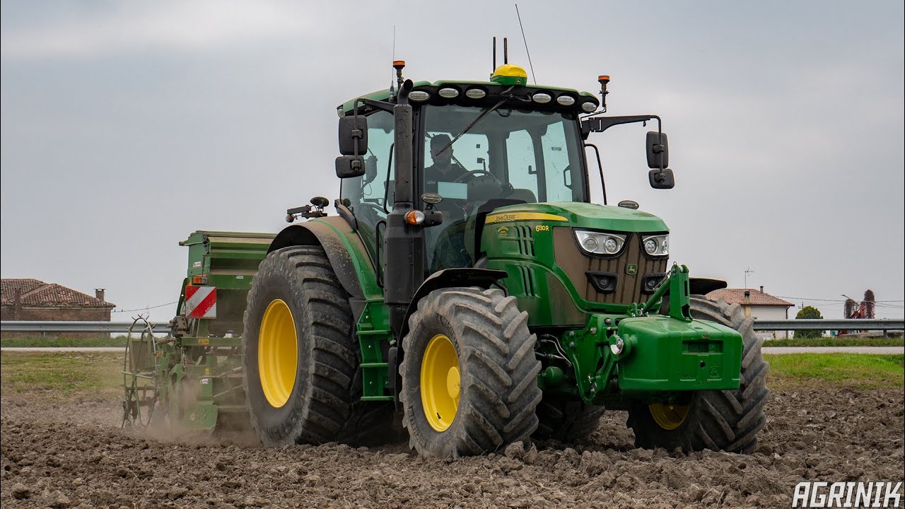 John Deere 6130R + Amazone AD 3000 Super Special | Semina Grano 2021 | Agromeccanica Gobbo