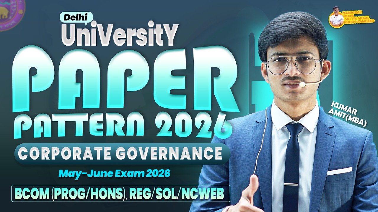 Corporate Governance Paper Pattern 2026 | CG Paper Pattern 2026 | BBA / BCom