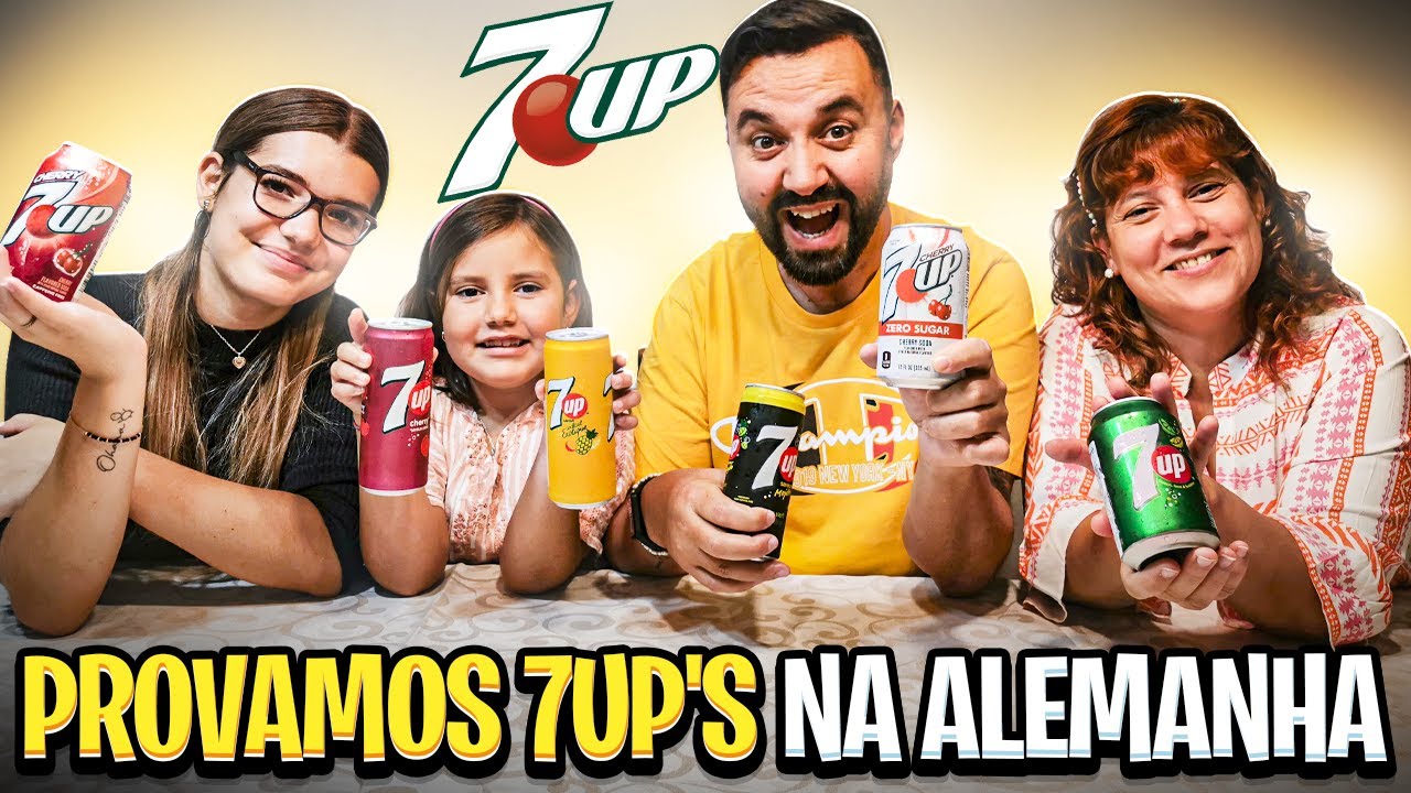 PROVAMOS OS SABORES DA  7UP  -  ALEMANHA