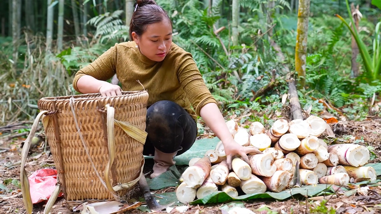 From Bamboo Shoots to Sour Ferment | A Traditional Steamed Cake Making Process