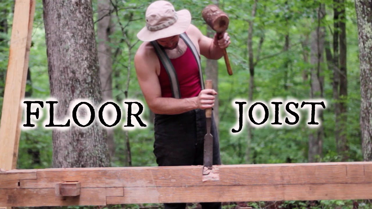 Our timber frame cabin Part IV: Carving floor joist pockets