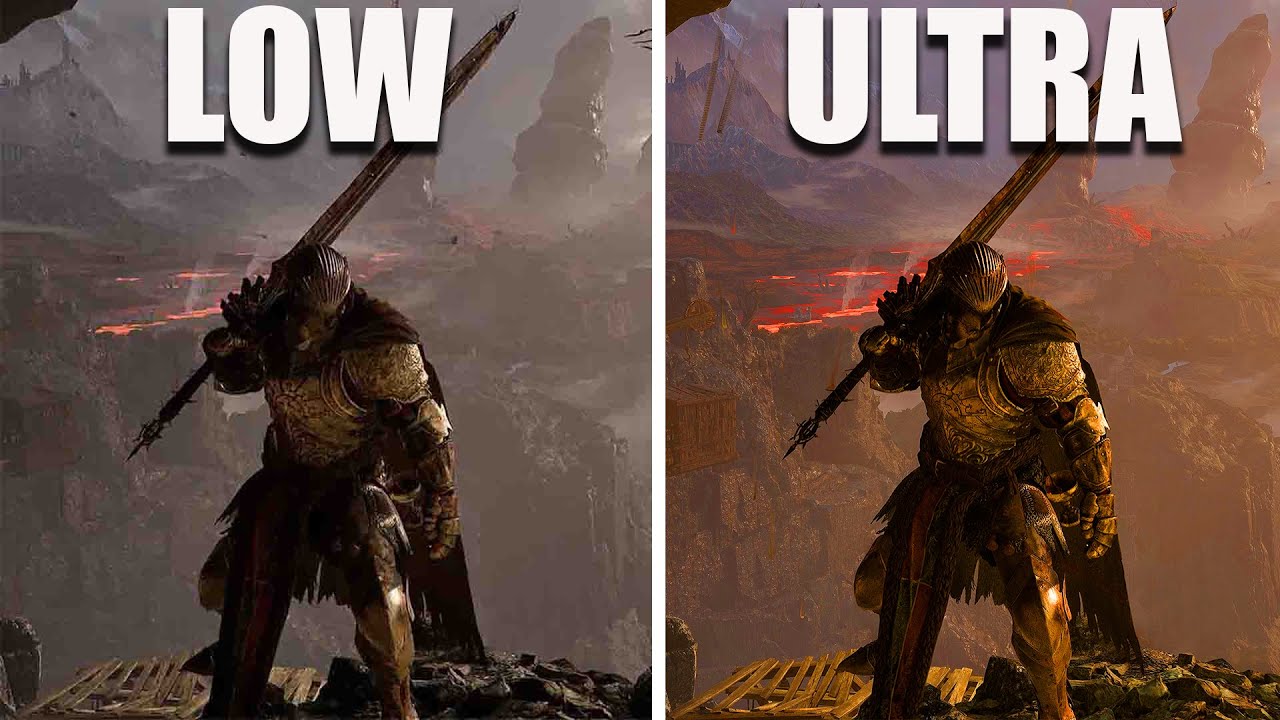 Lords of the Fallen ULTRA vs LOW SETTINGS FPS Comparison in 4K