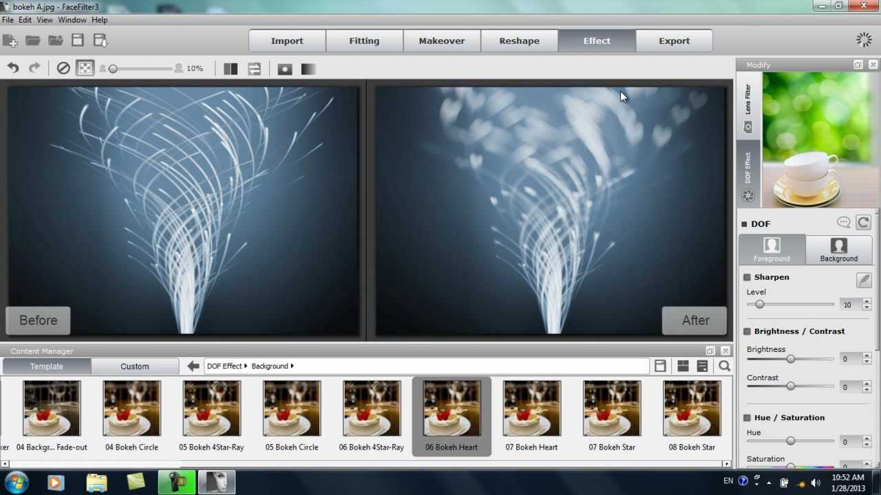 FaceFilter3 Tutorial - DOF and DSLR Effects