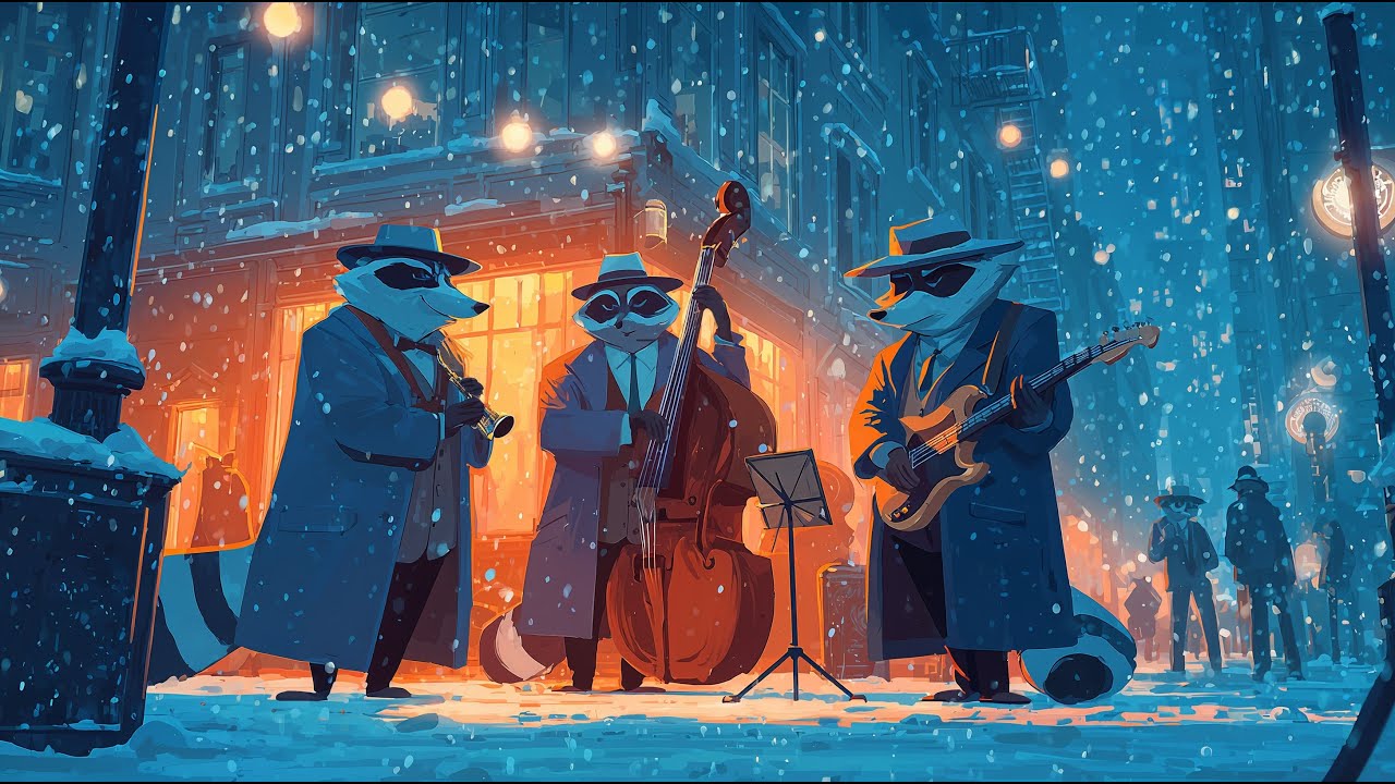 Midnight Raccoon — Winter Jazz Tales