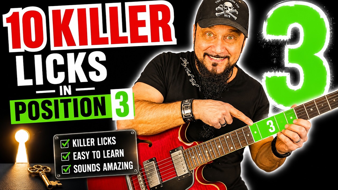 🔥Die BESTEN Licks in Pentatonik Position 3 – die unterschätzte Box🎸🤘