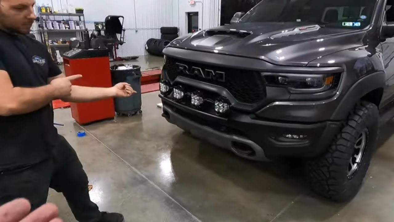 RAM TRX GETS 37's + BAJA DESIGNS LP4's AT THE NEW DIRTY DIESELS SHOP