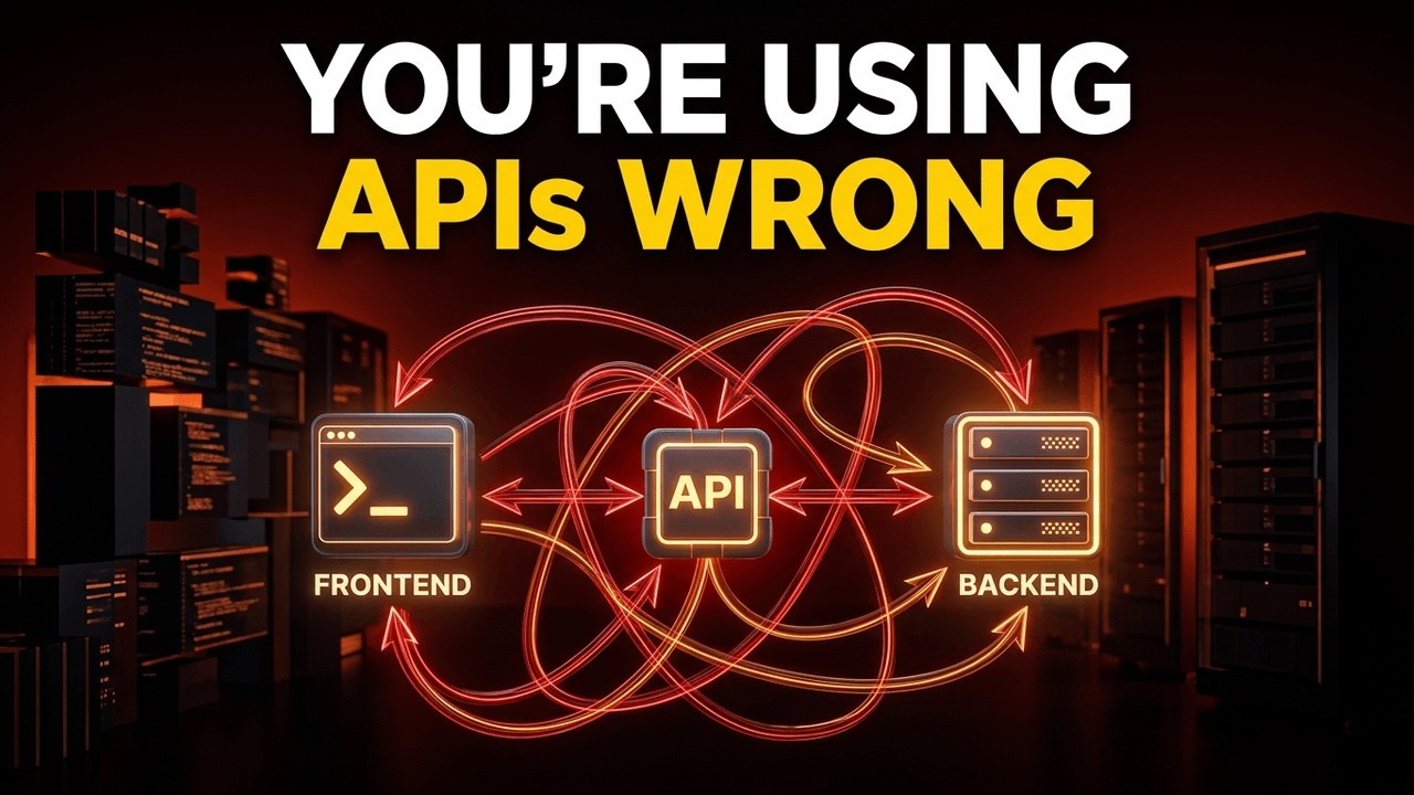 Вы неправильно используете API (вот почему)