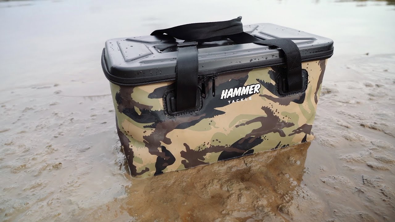 Rainproof fishing bag: HammerBag HT Camo size L