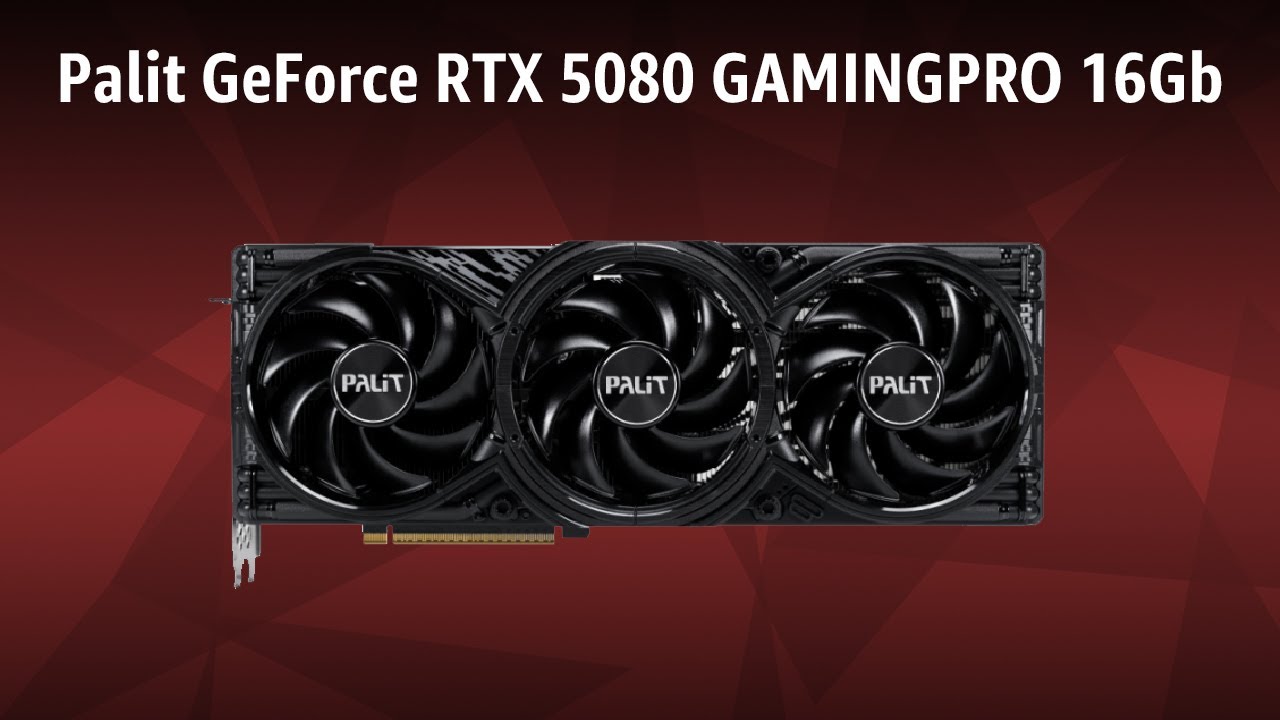 Видеокарта Palit GeForce RTX 5080 GAMINGPRO 16Gb