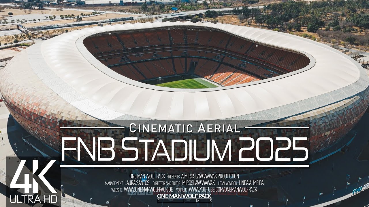 【4K】🇿🇦⚽ FNB Stadium from Above 🔥 Soccer City Johannesburg 🔥 SOUTH AFRICA 2025 🔥 Drone Kaizer Chiefs