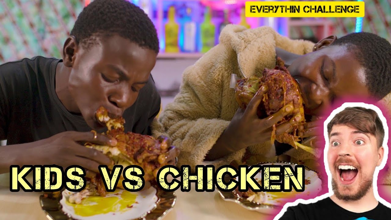 Kids Tries Spicy Chicken 🐔 | Food Challenge #foodchallenge #mrbeast #everythinchallenge #food