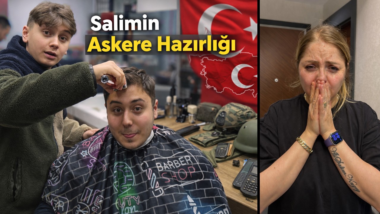 SALİM ASKERE GİDİYOR !! ASKER TRAŞI , ASKER ALIŞVERİŞİ