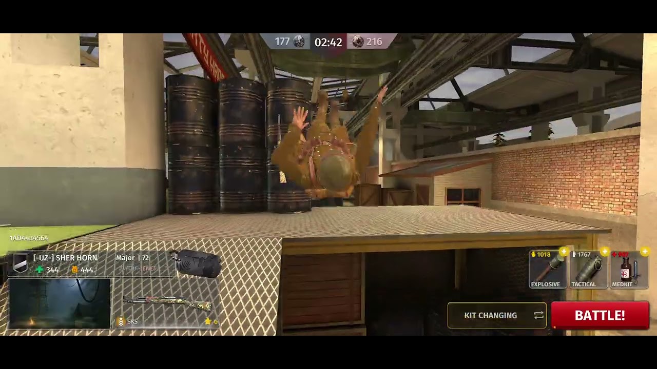 HDKR VS MIX WORLD PLAYER'S.. LEARN HOW TO ATTACK AT OPPONENT'S BASE WW2 SHOOTING GAMEPLAY 