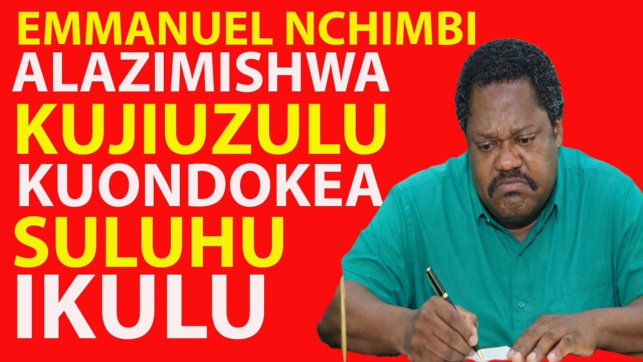Habari Mbaya Kuhusu Nchimbi Kulazimishwa Kujiuzulu, Unyama Serikalini