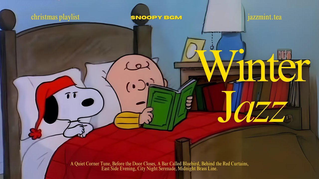 Retro Snoopy Christmas Night 🎄 Smooth Oldies Jazz for a Calm, Cozy Holiday