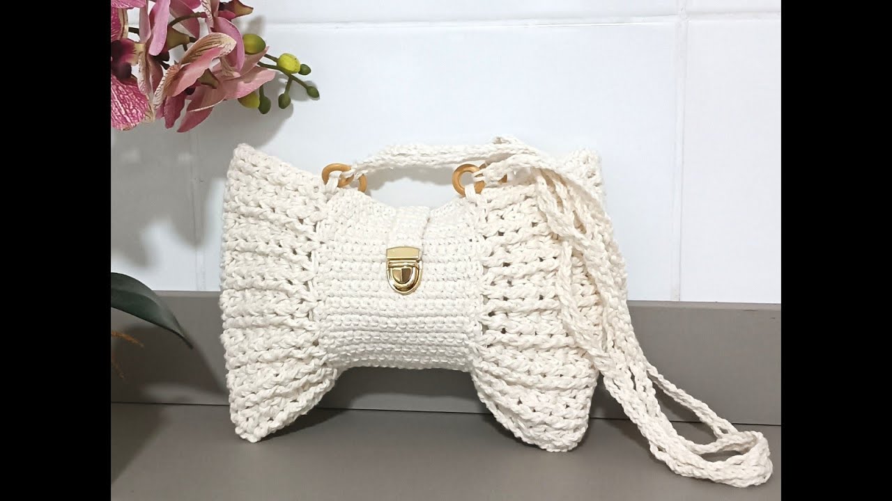 Bolsa laço em crochê, passo a passo #croche #crochet #crochetbag #handmade