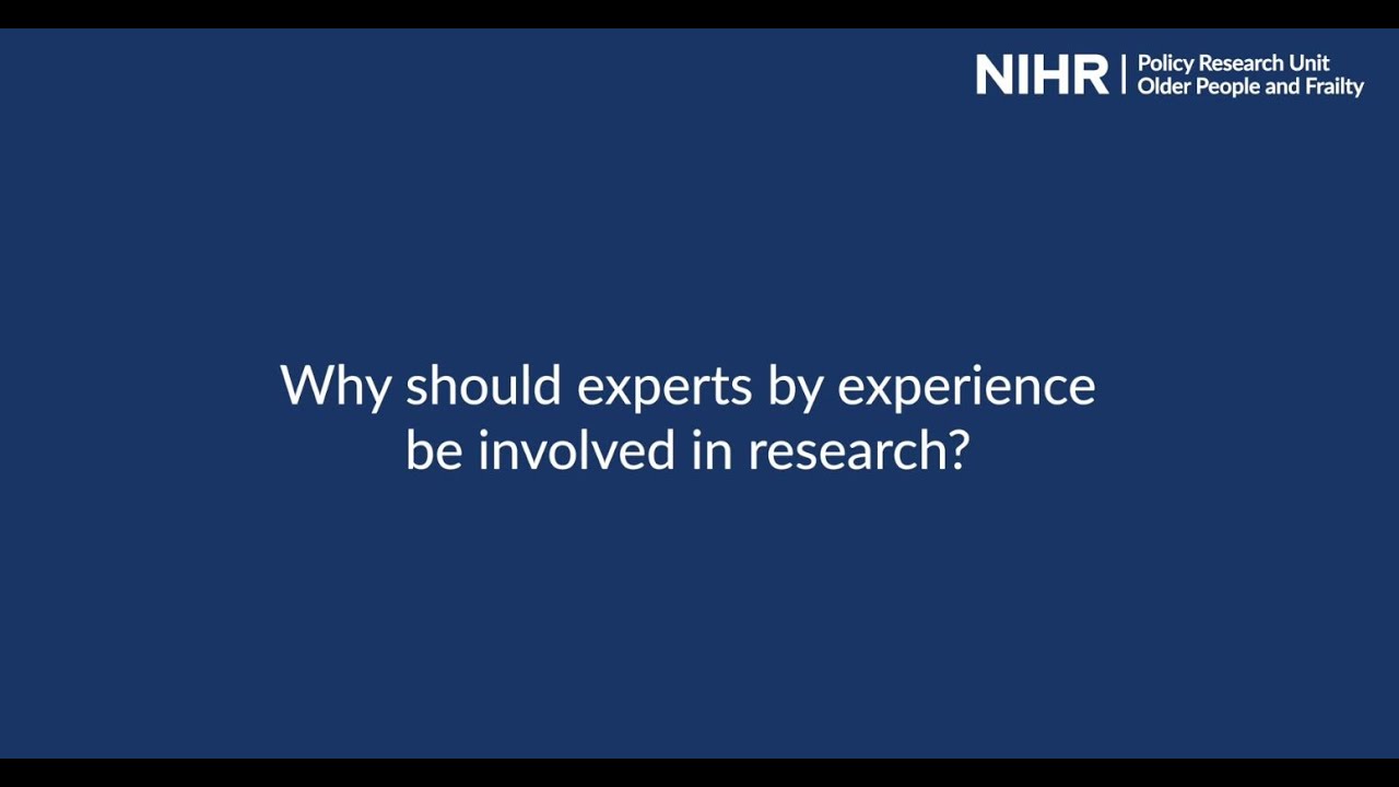 Working with Experts by Experience in Policy Research