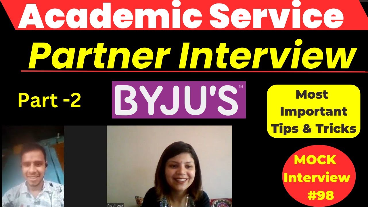 Byju's Academic Service Partner Interview | Academic Specialist Interview | Maths Teacher