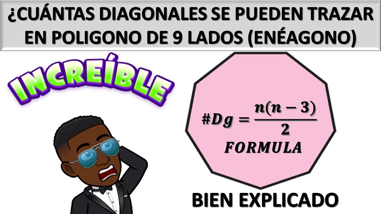 Numero de diagonales que se pueden trazar en un eneagono o nonagono