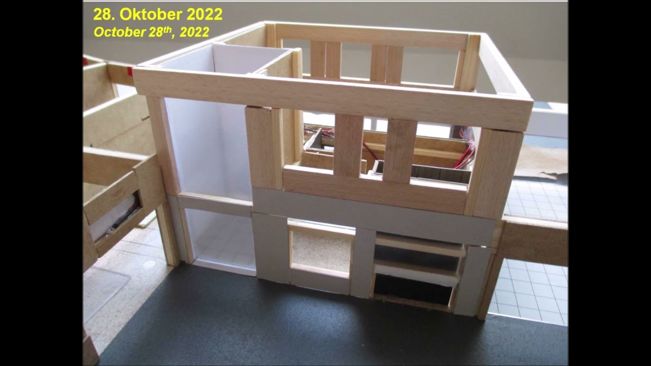 Bau des Modells 2203, Construction of scale model 2203
