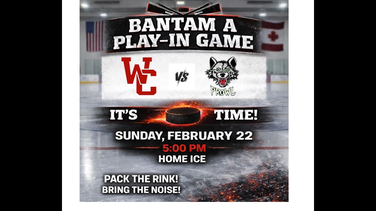 Feb 22, 2026 State Tournament Play In: WC Oilers Bantam A vs JVC Prowl