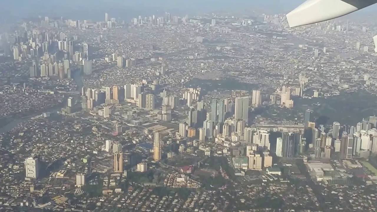 Take off at NAIA International Airport || incredible Manila panorama ||