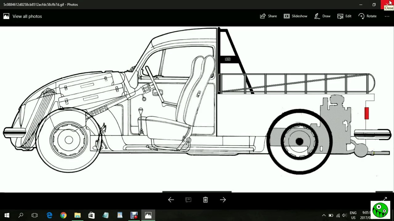 Designing a VW Beetle Bakkie