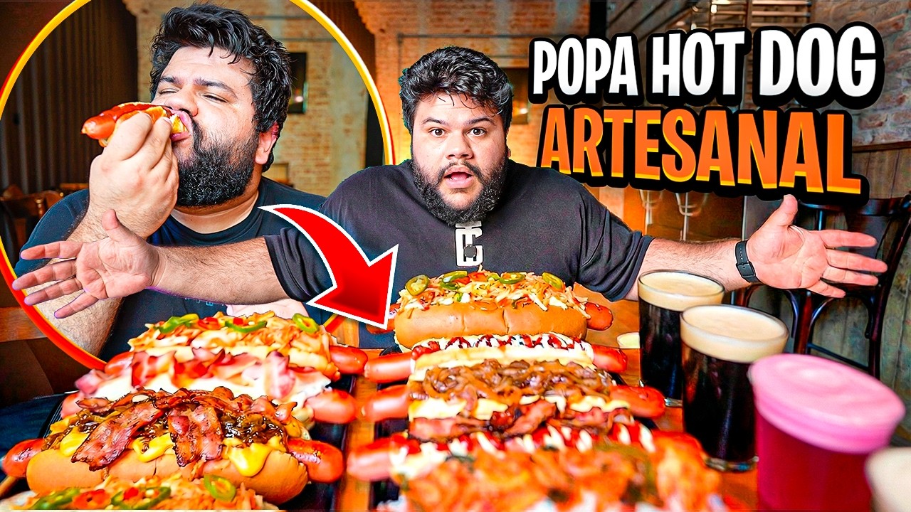 COMI O CARDÁPIO TODO! 🌭 O melhor Hot Dog de SP? (PoPa Artesanal)