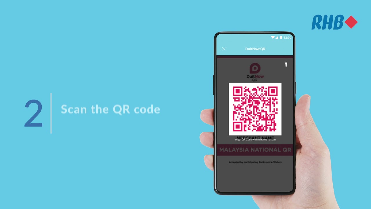 RHB Mobile Banking App &ndash; Pay with DuitNow QR