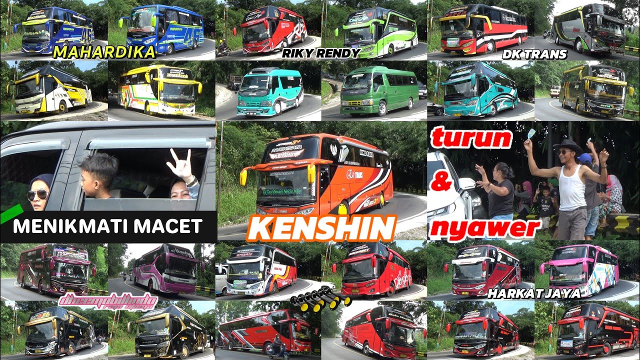 Kenshin Telolet Bus Car, Eleganza, Andromeda, Sonic, Ratu Meysha, Koecroet, HARKAT JAYA, MAHARDIKA