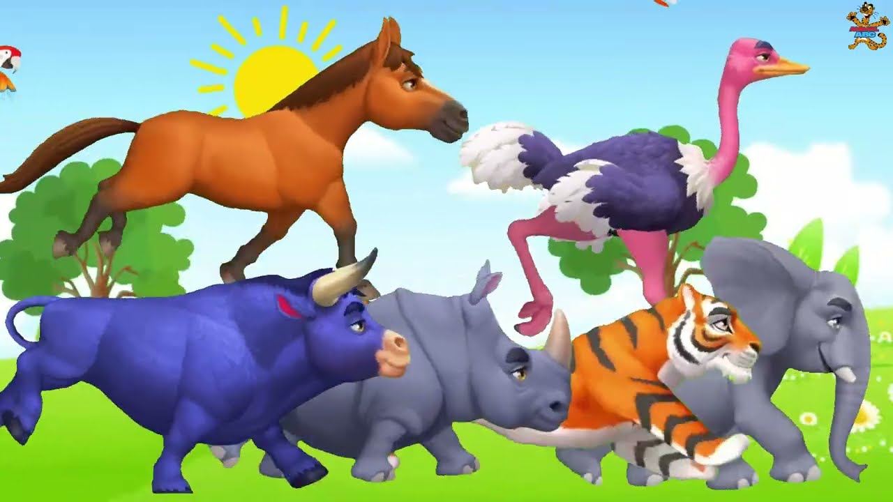 Zoo & Farm ABC Animal Sounds Song for Kids | Learn Animal Names and Sounds