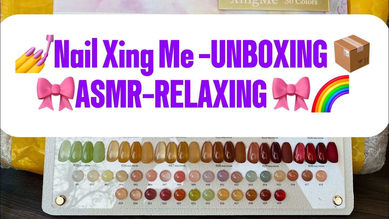 💅✨Unboxing Nail Xing Me 💅✨Relaxing Nail ASMR | Satisfying & Cute Nail Art 💗