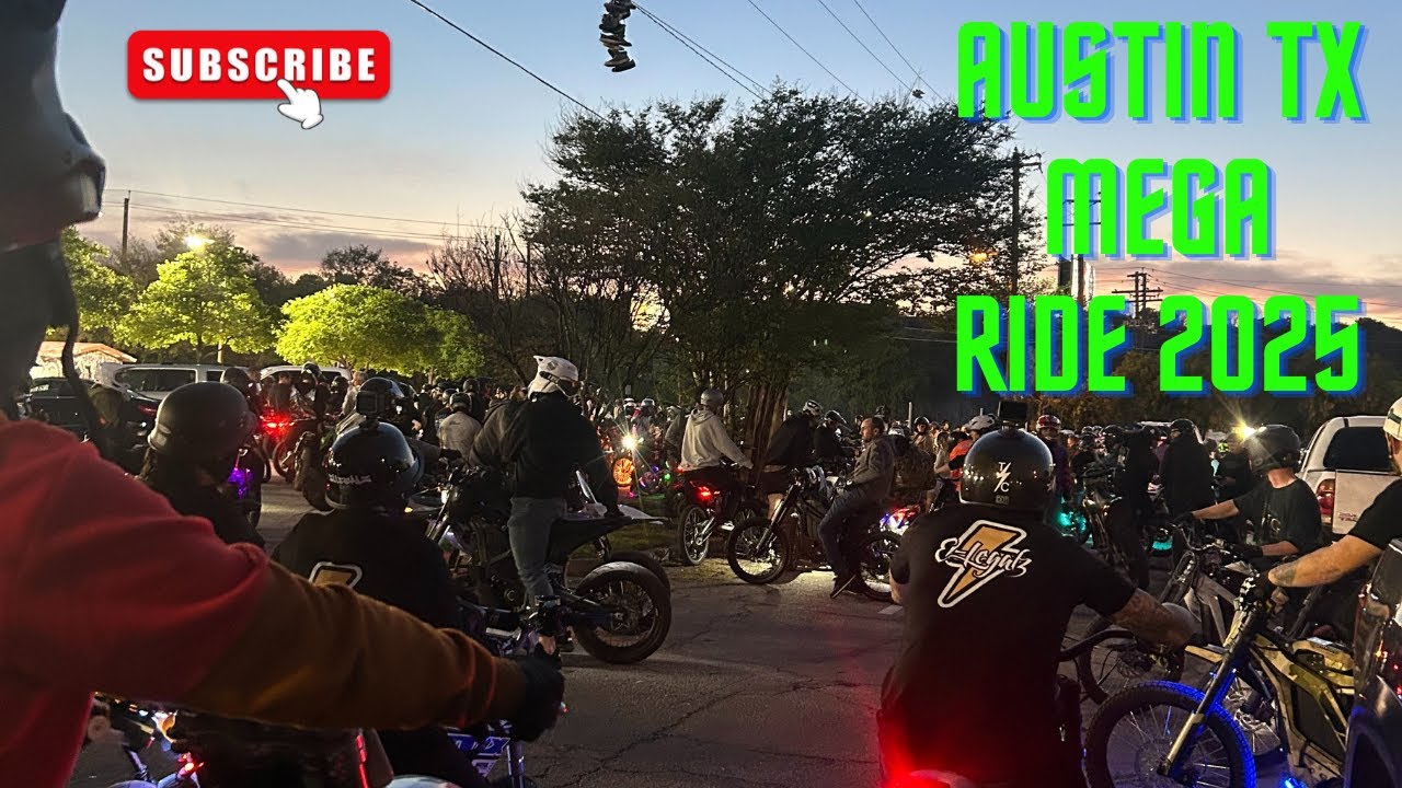 Austin Texas Surron Mega Ride 2025! I met SURRONSTER!