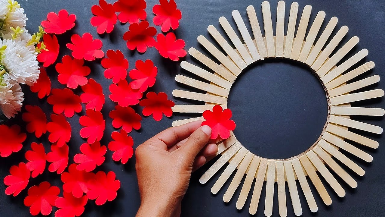 Unique Wall Hanging Craft | Best Out Of Waste Plastic Spoon And Icecream Stick | DIY Wall Decor