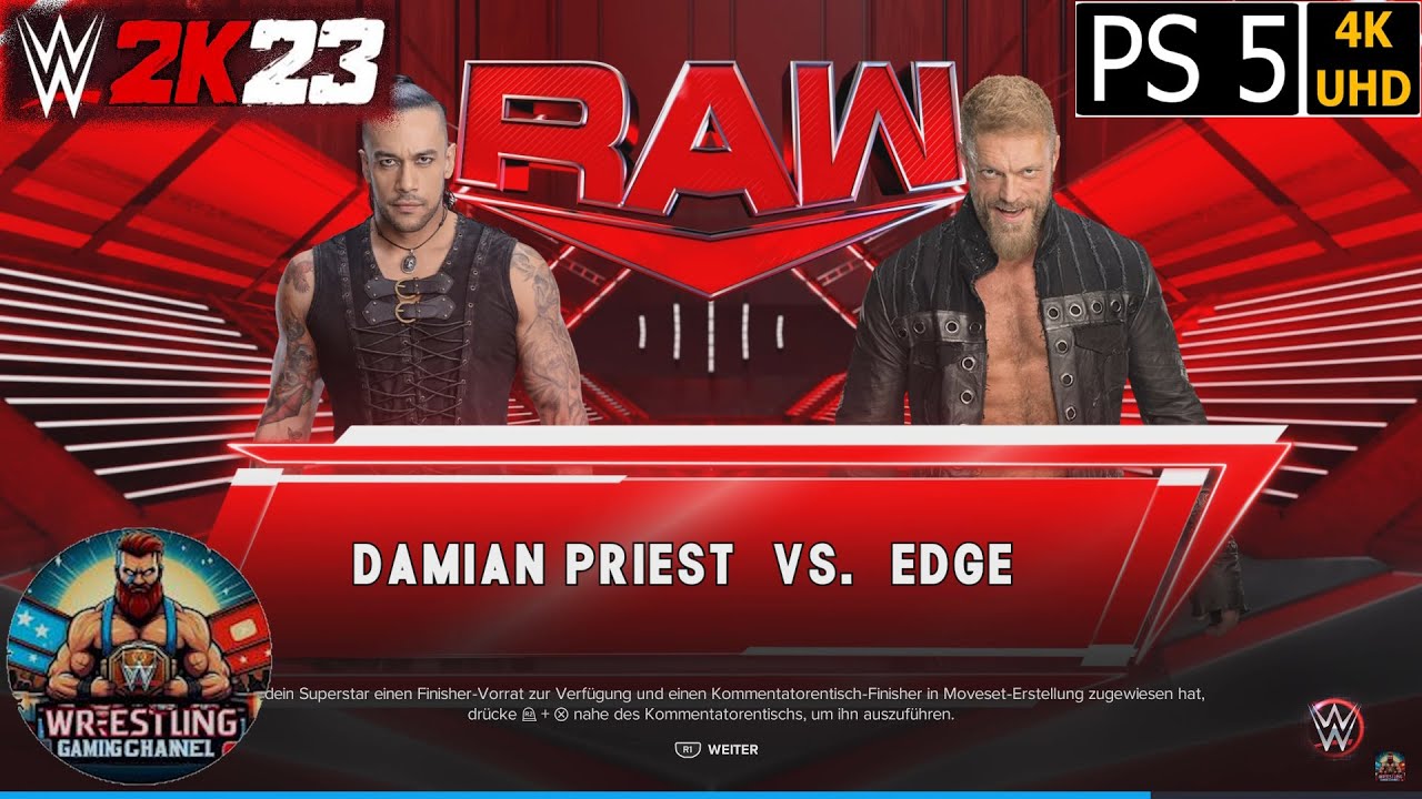 WWE 2K23 - Damian Priest vs Edge - PS5