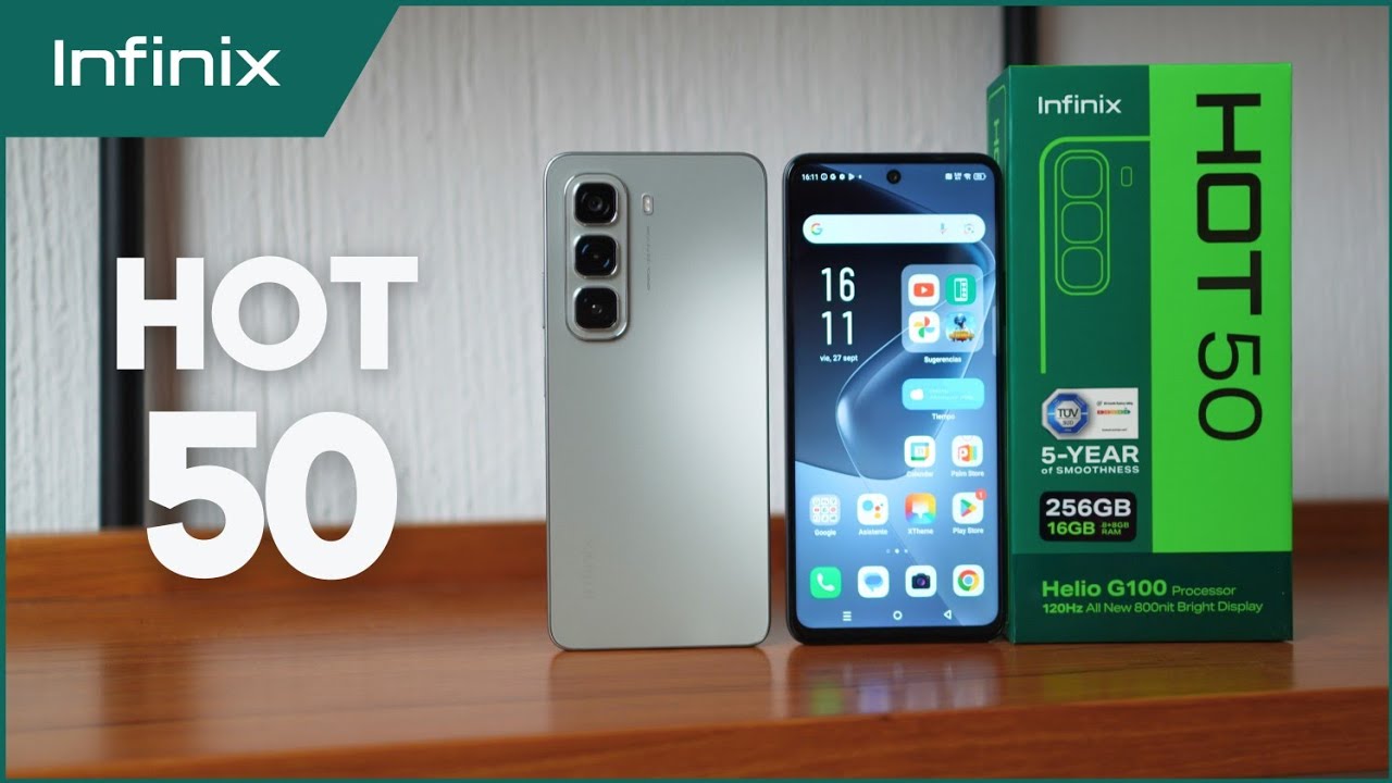 Распаковка Infinix Hot 50 на испанском языке