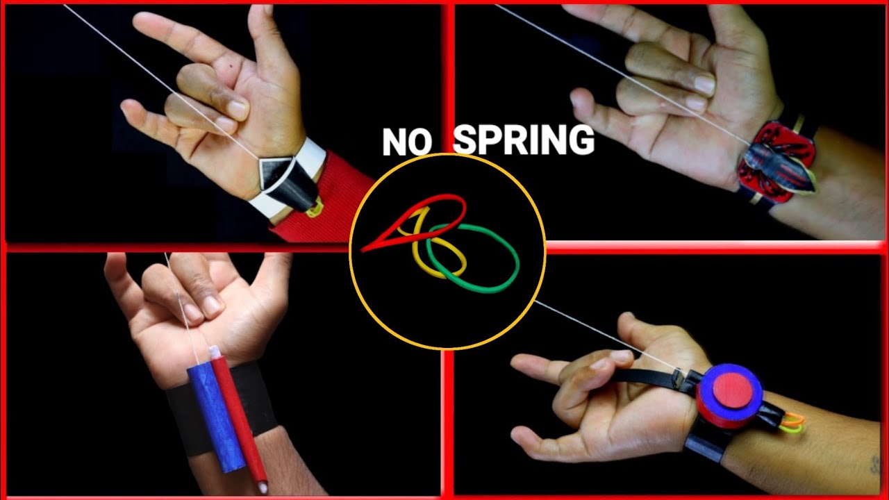 4 Easy SPIDER MAN Web Shooters || 4 Amazing Spider Man web shooter || DIY web shooters || marvel fan