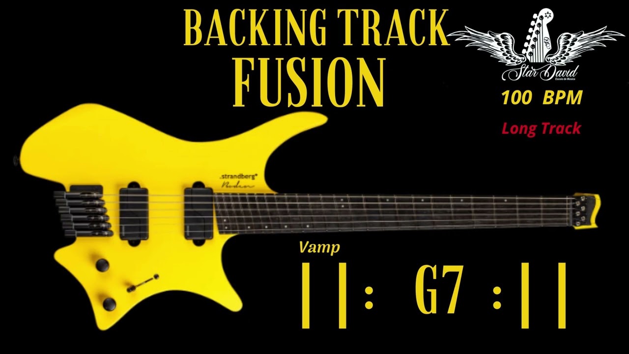 Backing Track Fusion in G7 Mixolydian  Vamp Long Track