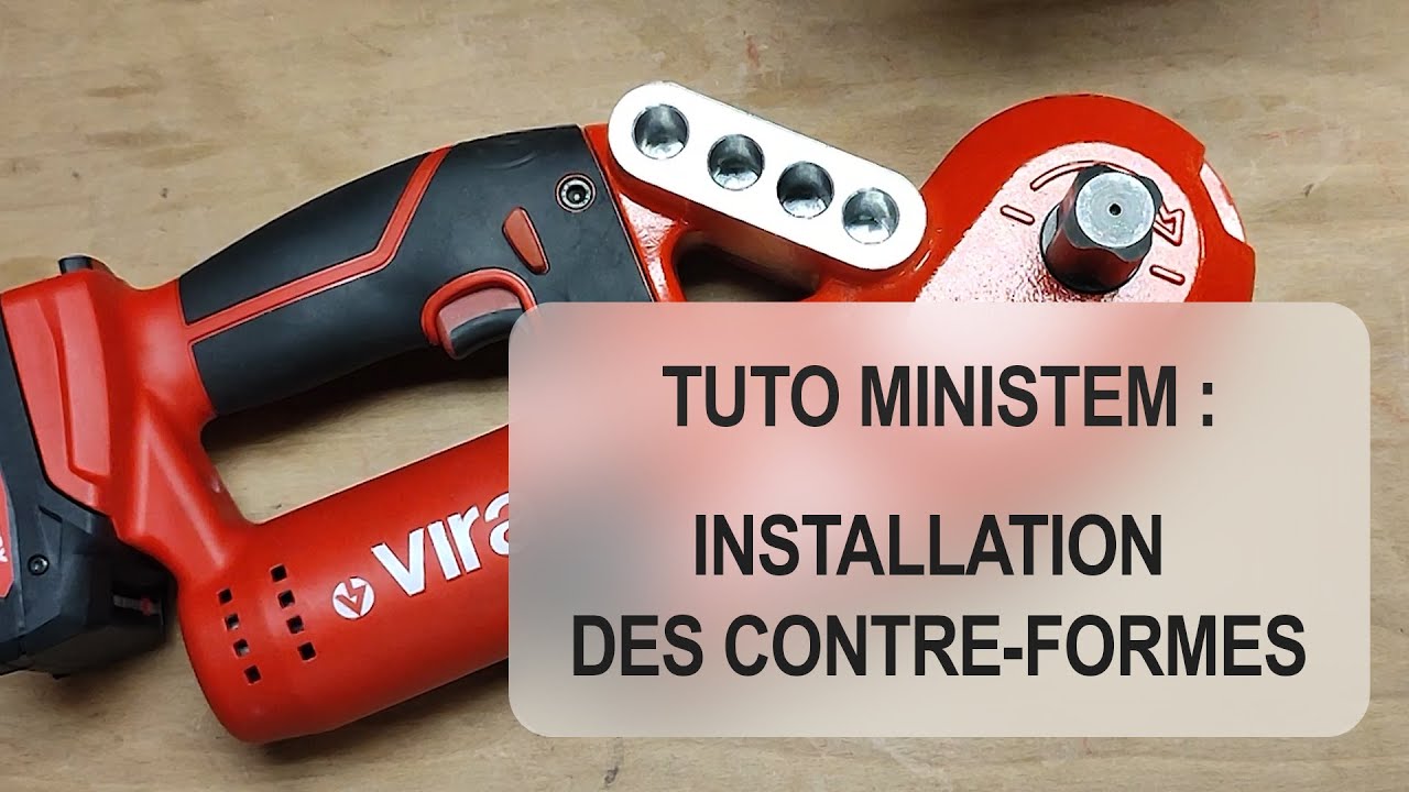 Tuto cintreuse Ministem : installation des contre-formes