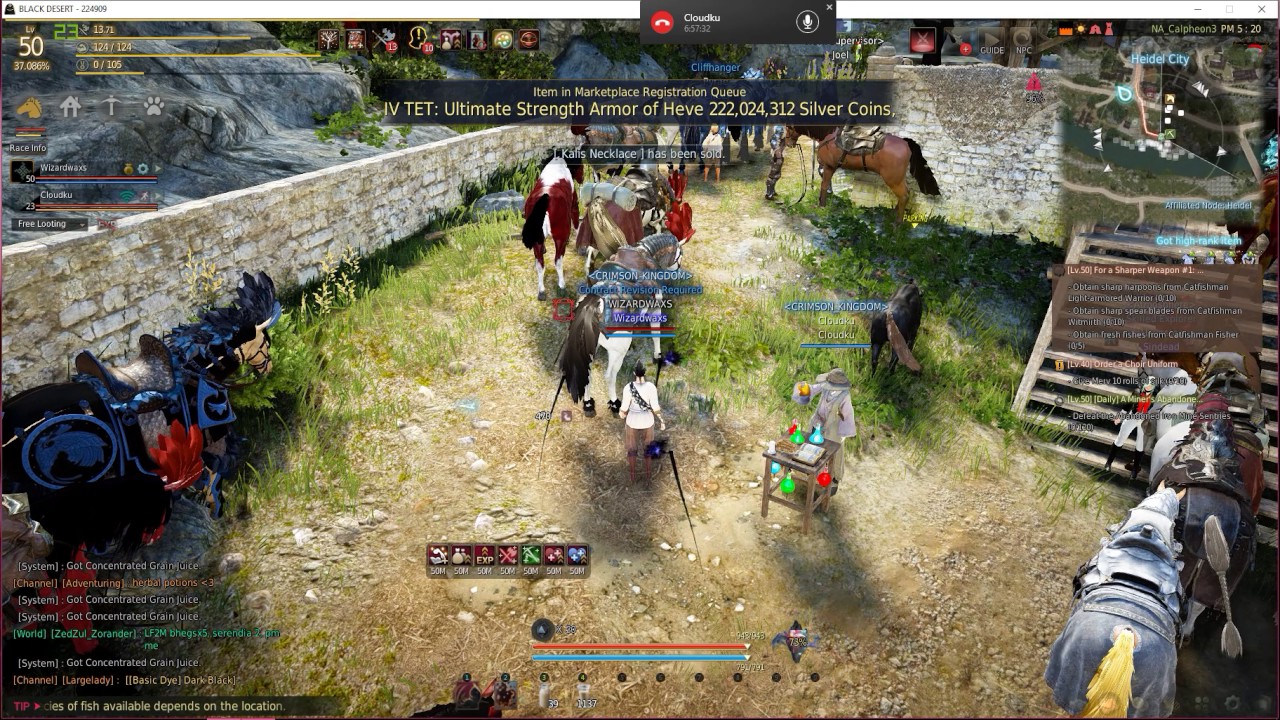 black desert online making healing potions with potatoes for health [ how too ] potion of health