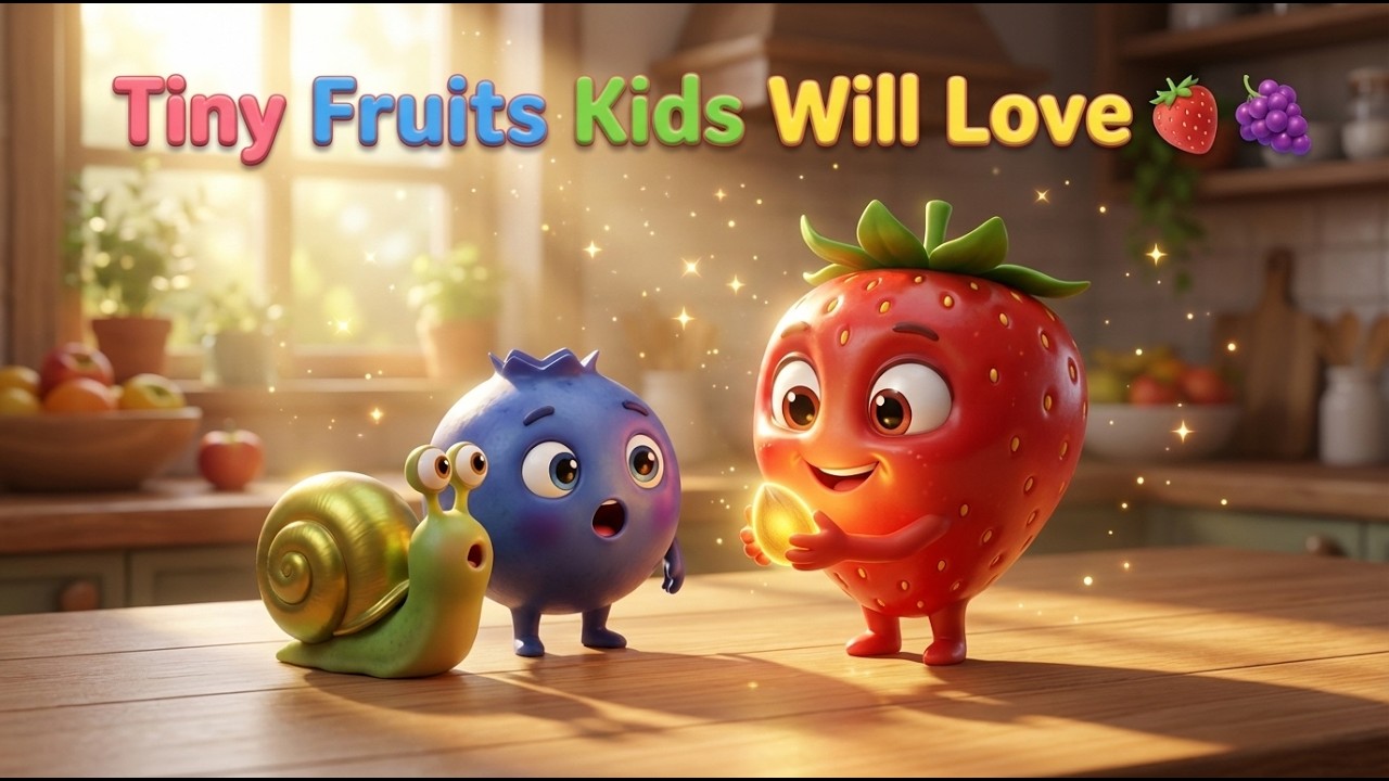 **Tiny Fruits, Big Dreams 🍓 | Magical Animated Story for Kids**🍓 **